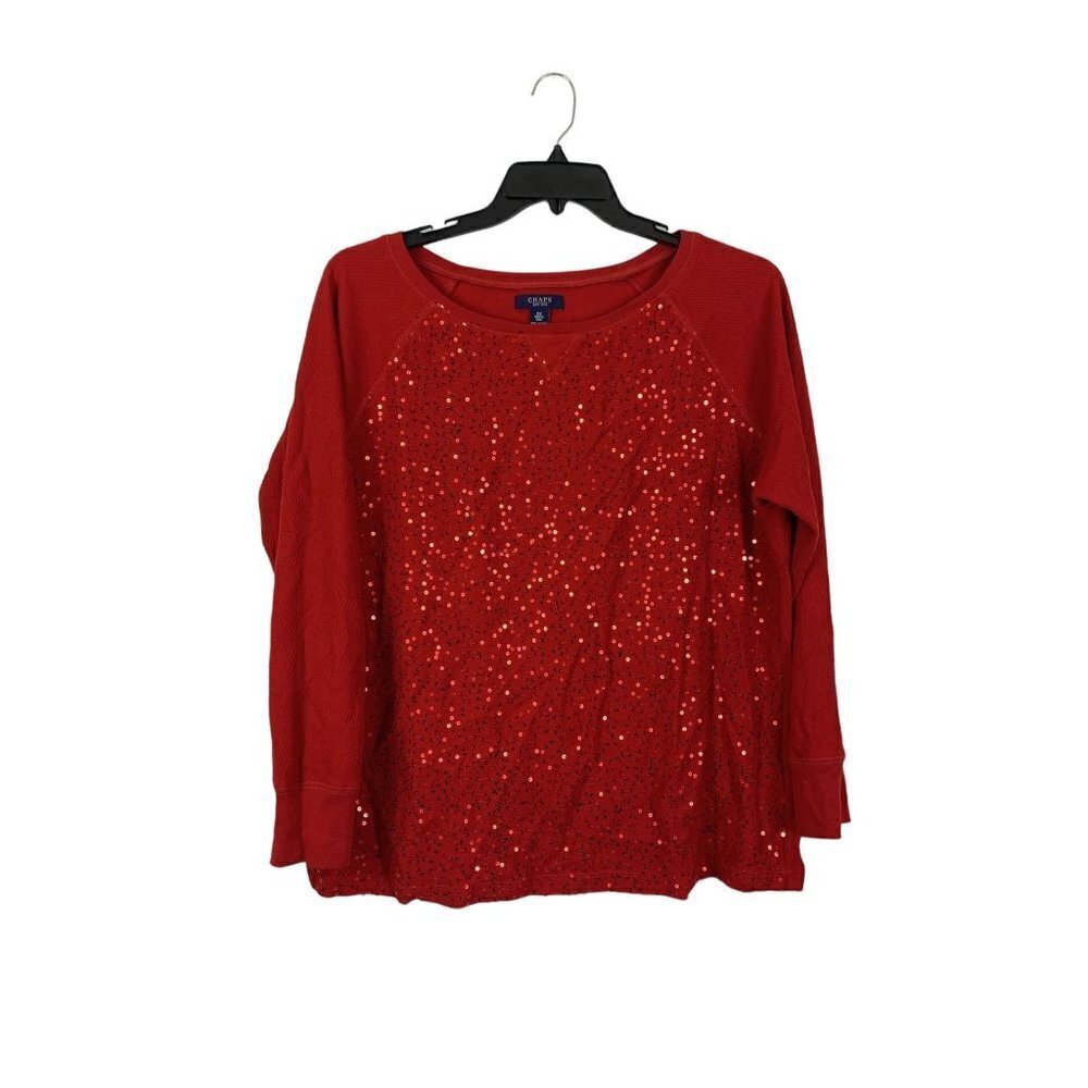Chaps Women's Cherry Red Long Top